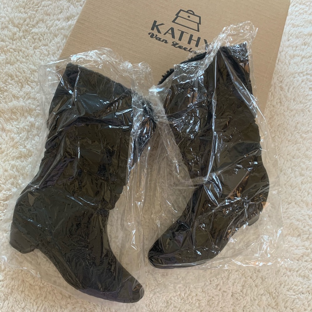 NWT Kathy Van Zeeland Black Boot NWT - Picture 6 of 8